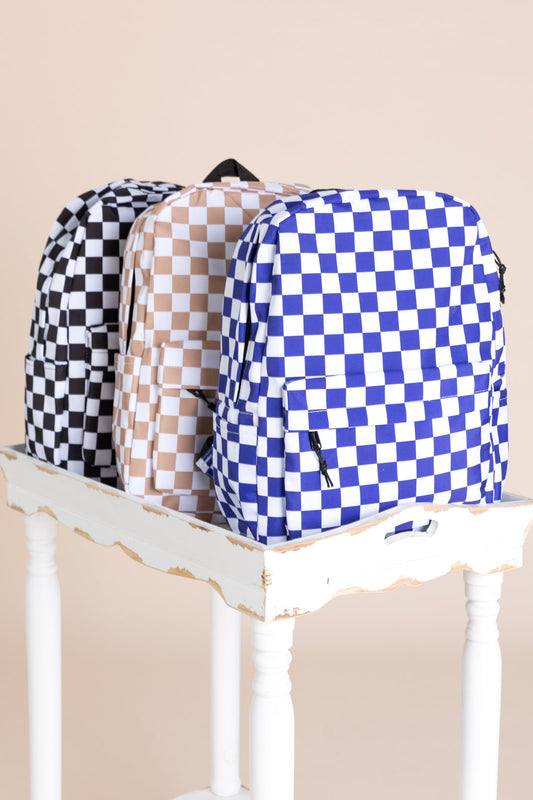 Checkered Backpack