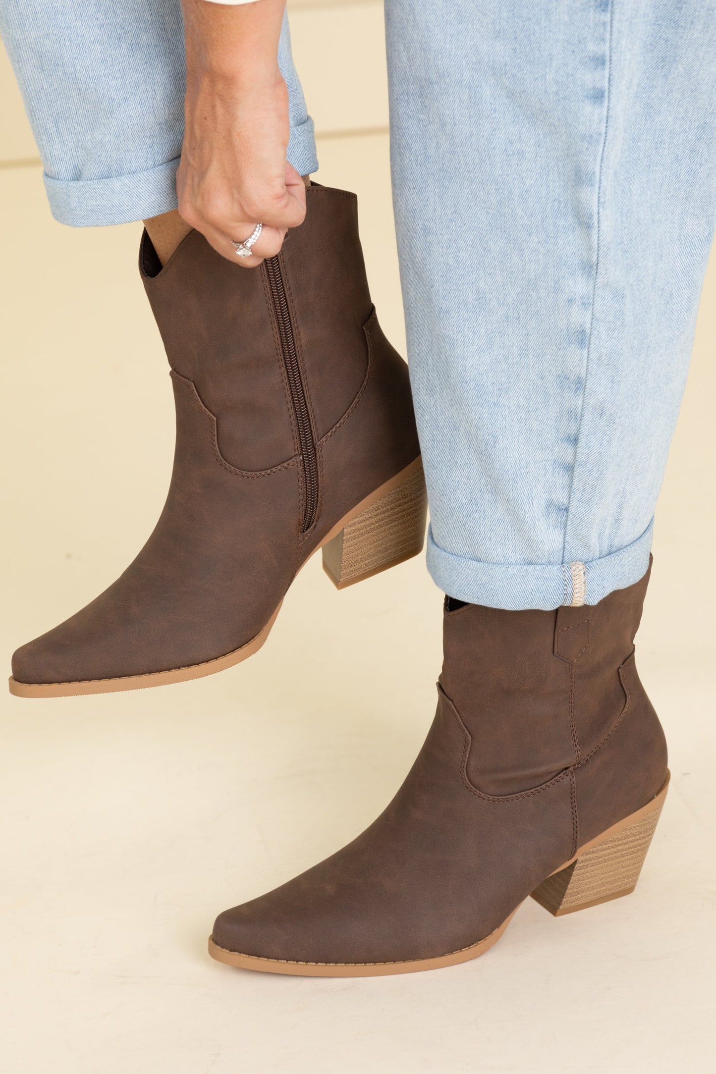 Western Cowboy Ankle Booties