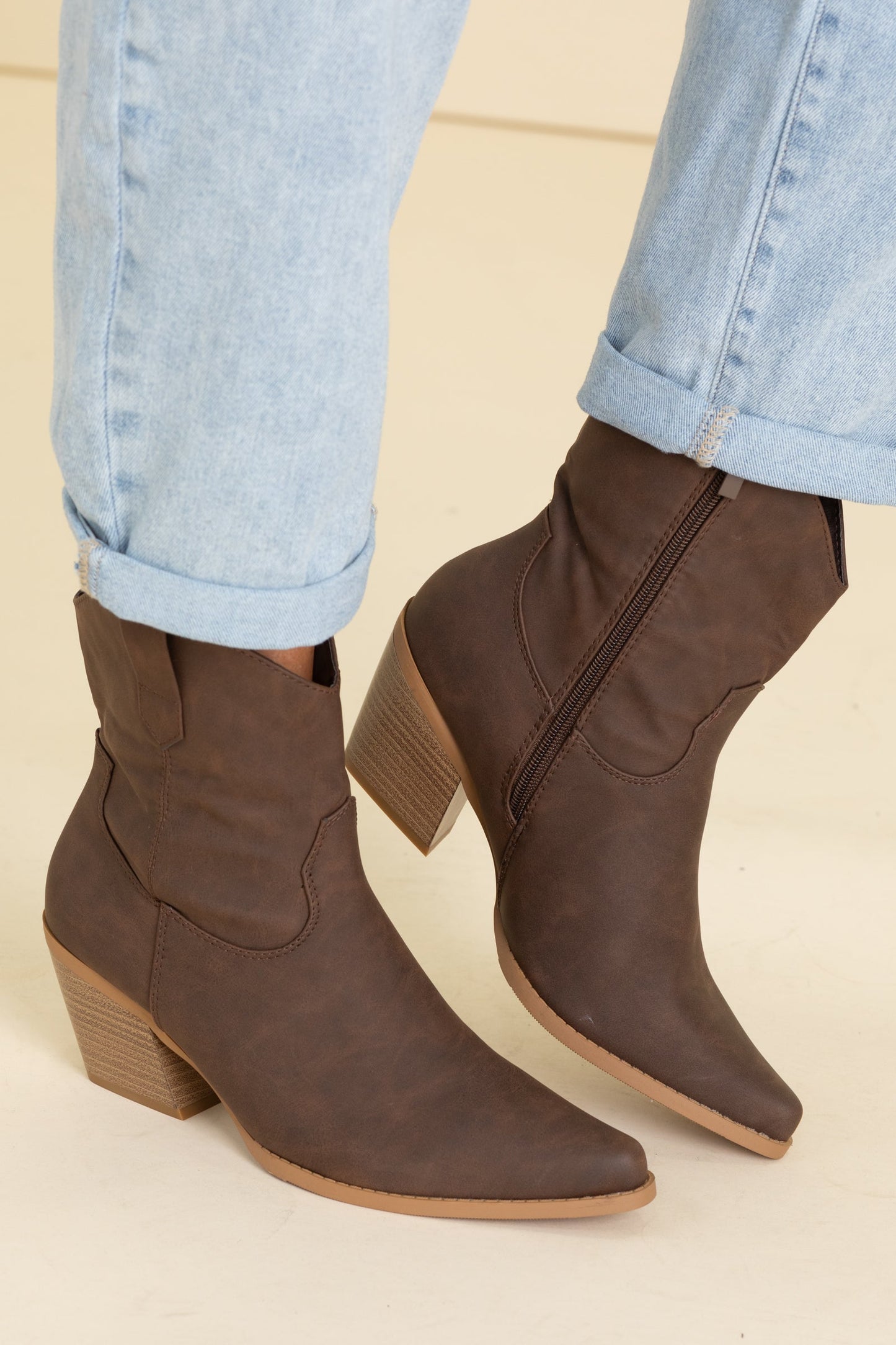 Western Cowboy Ankle Booties
