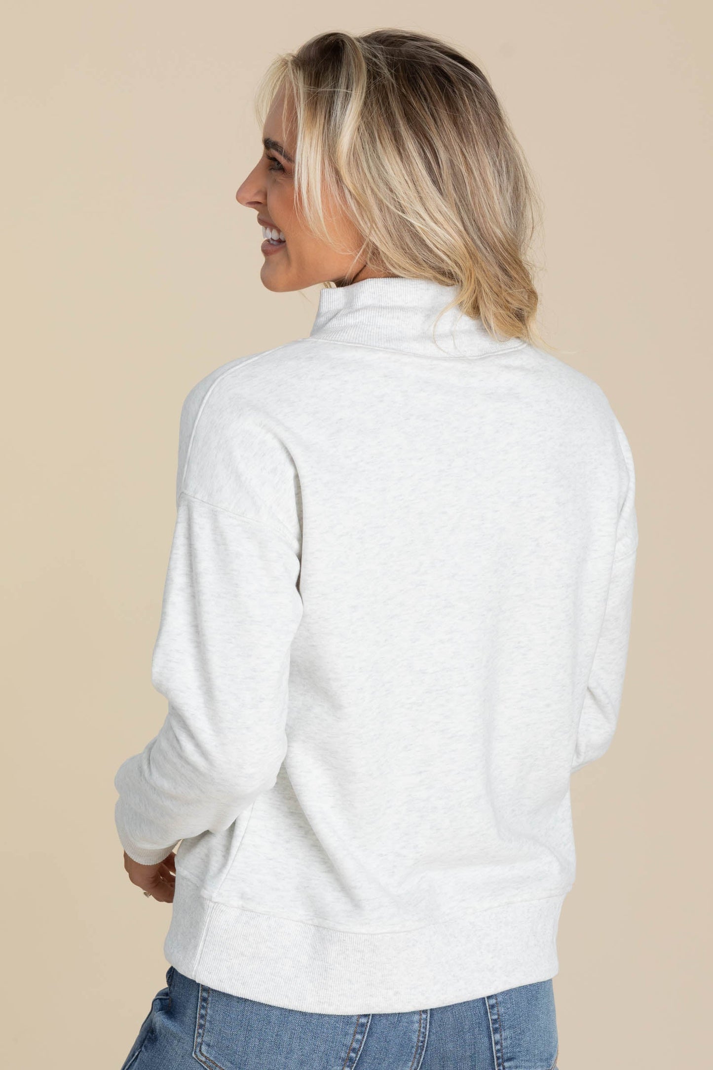 Cowlneck With Drawstrings Sweatshirts