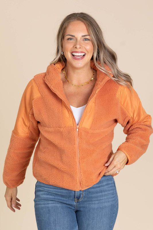 Hooded Zip Up Fleece Jackets