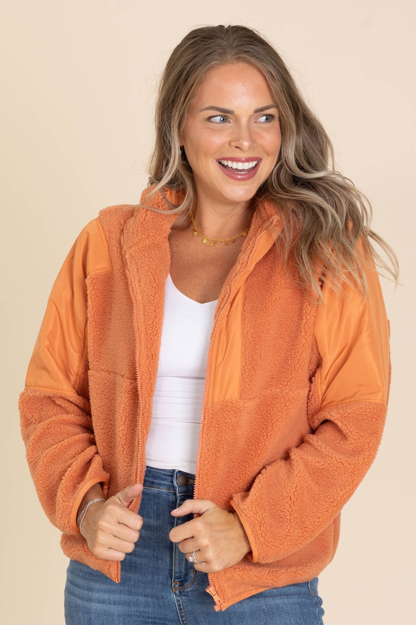 Hooded Zip Up Fleece Jackets