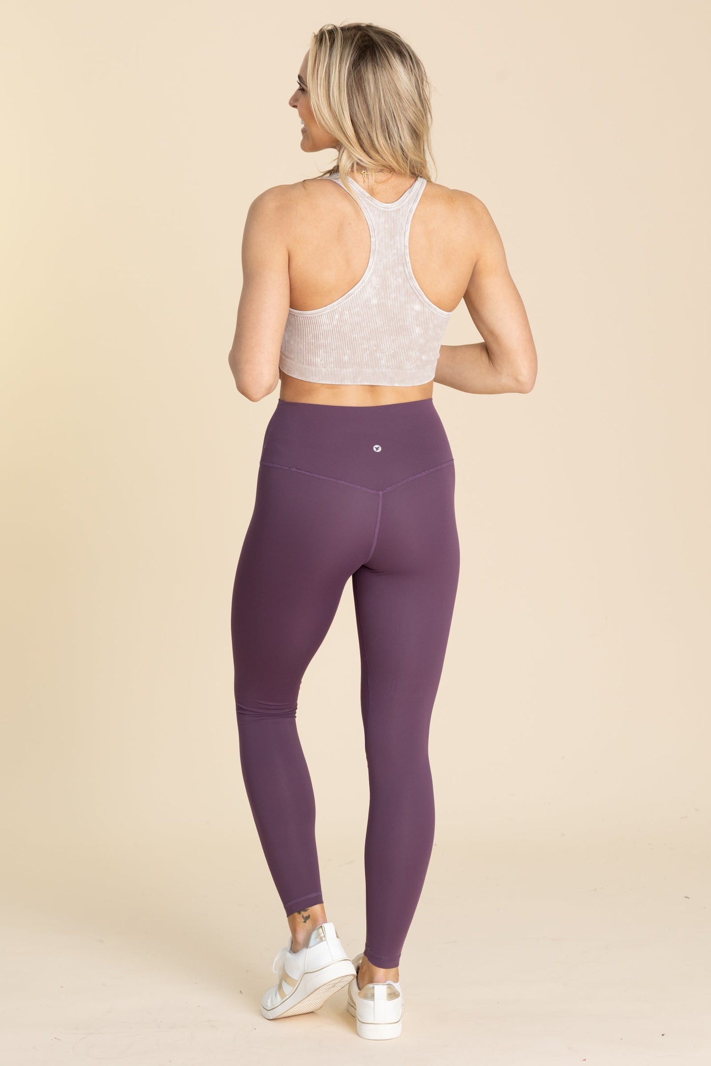 Solid Nylon Active Leggings