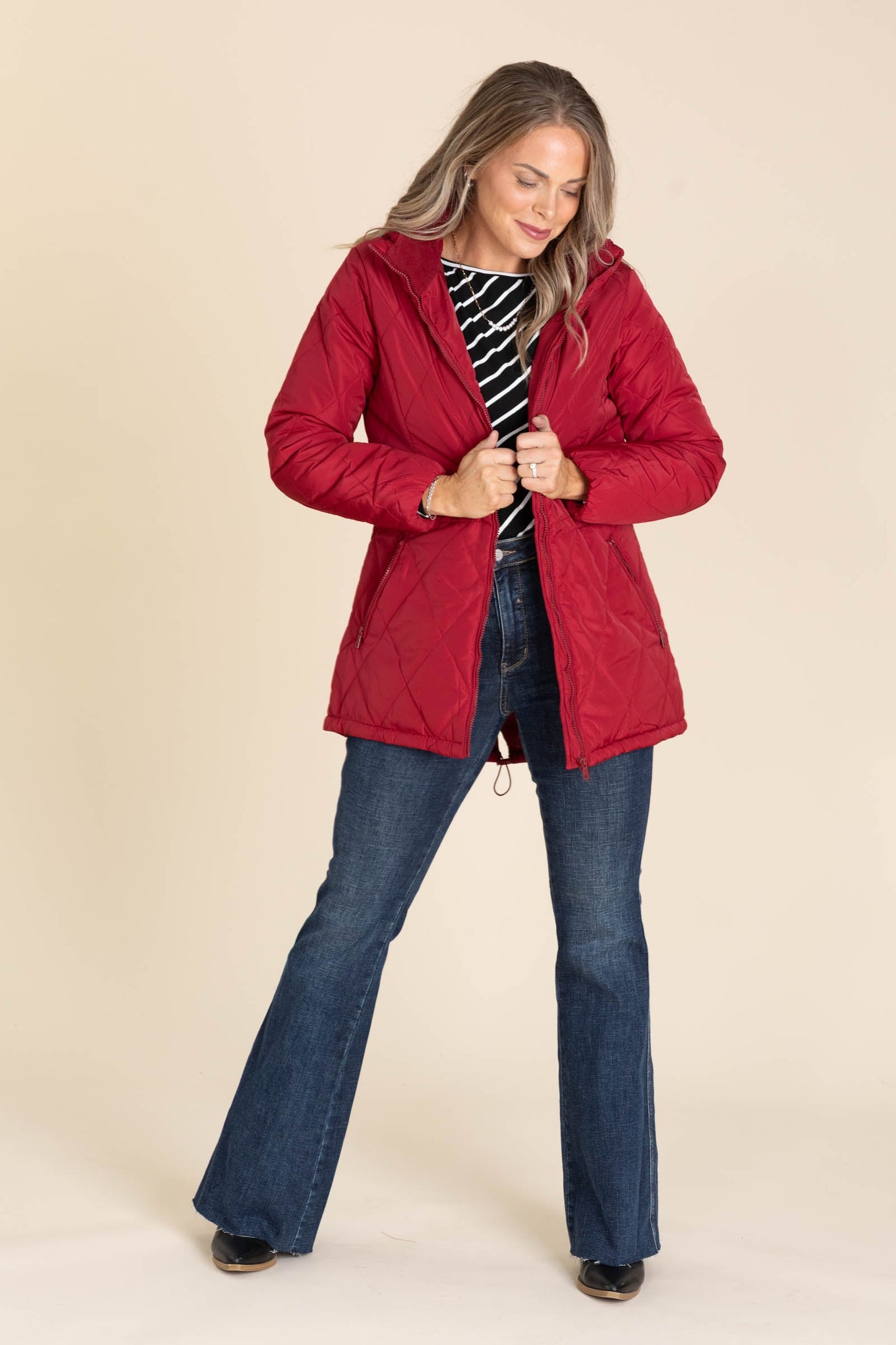 Long Quilted Anorak Coats