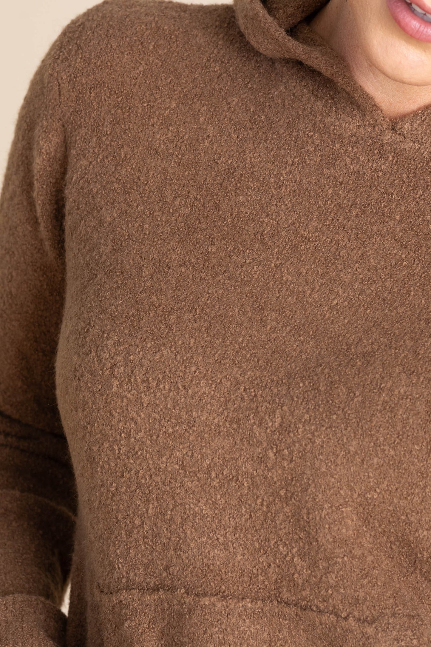 Brown Kangaroo Pocket Hoodie Sweater