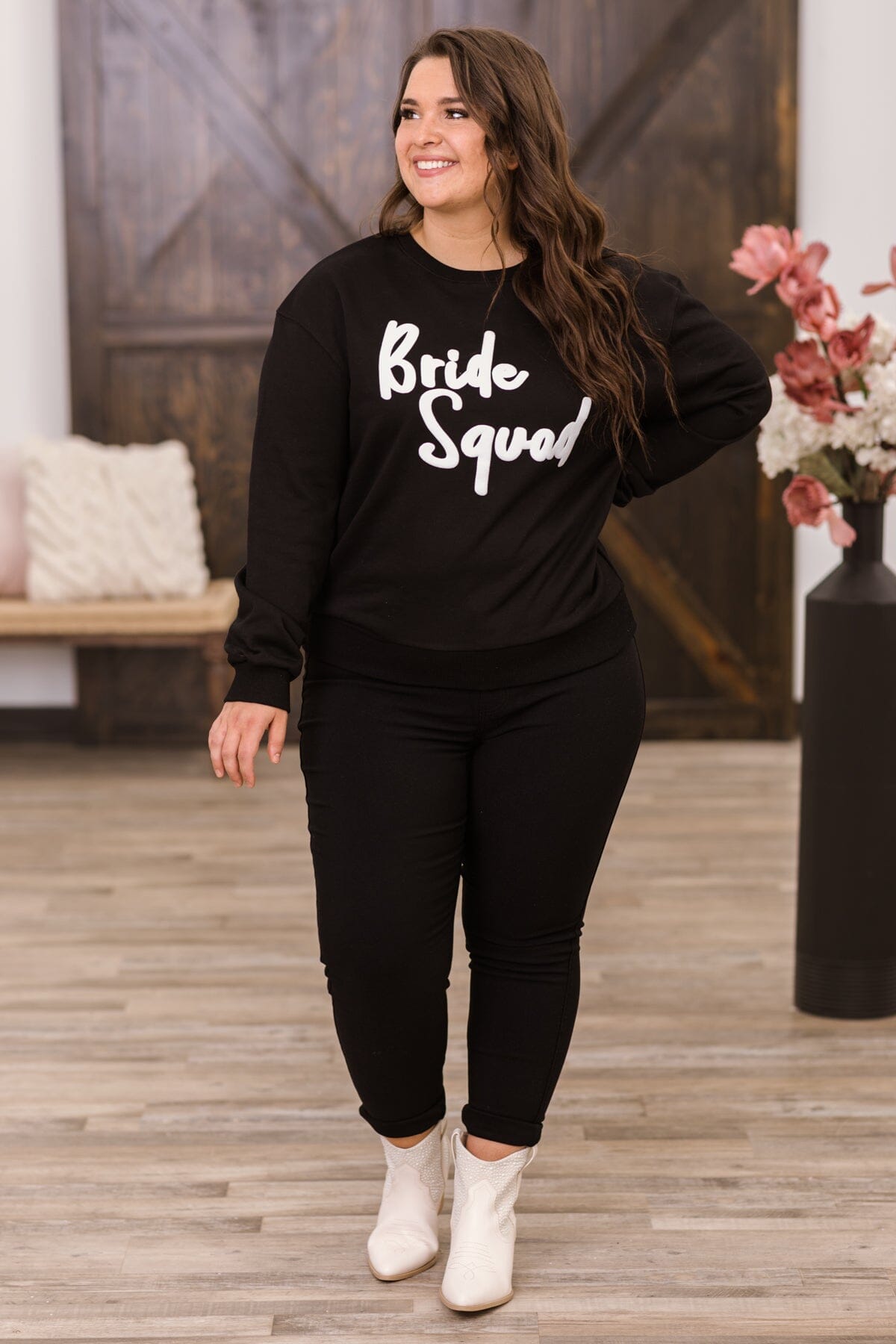 Black Bride Squad Graphic Sweatshirt