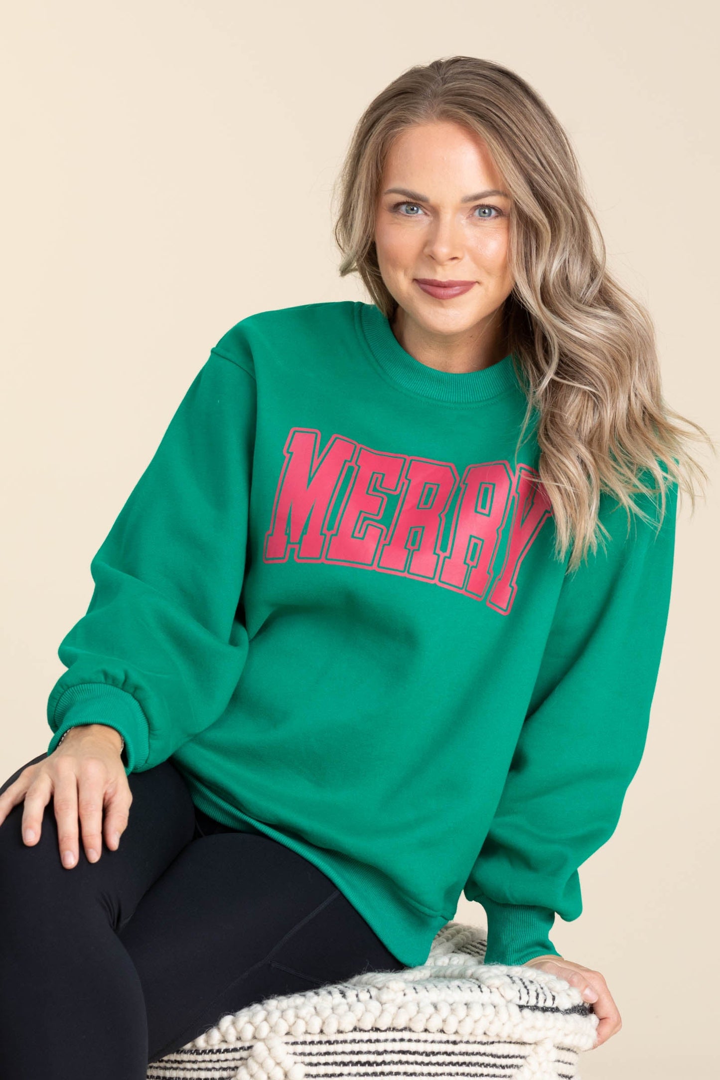Green Merry Sweatshirt