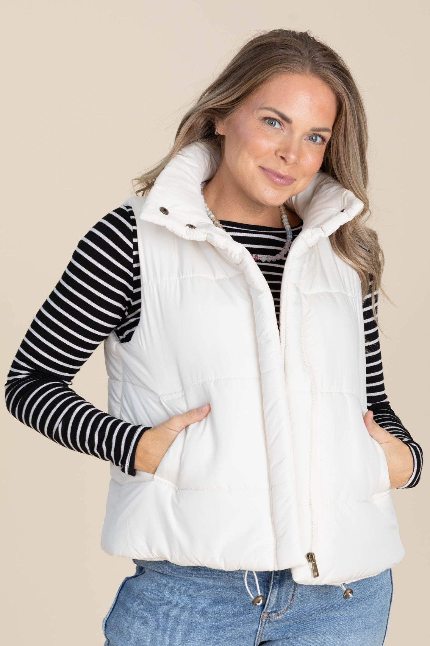 Striped Long Sleeve Knit Tops