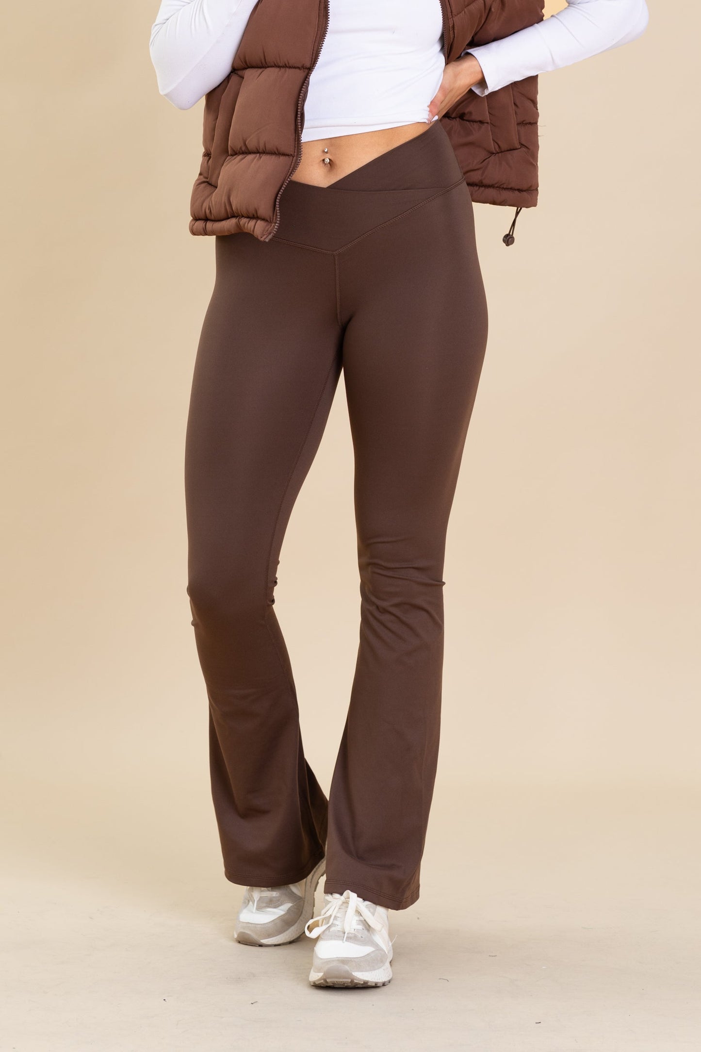Crossover Waist Yoga Pants