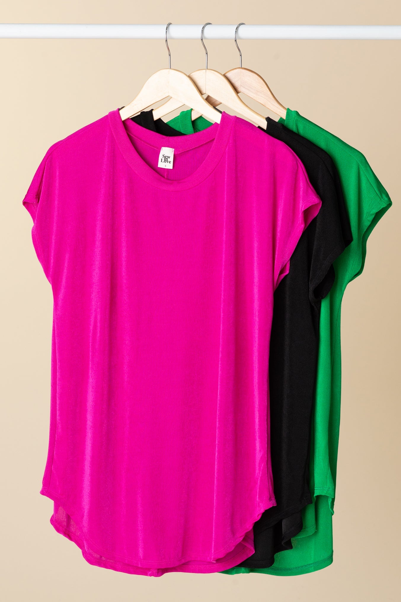 Relaxed Fit Knit Short Sleeve Top