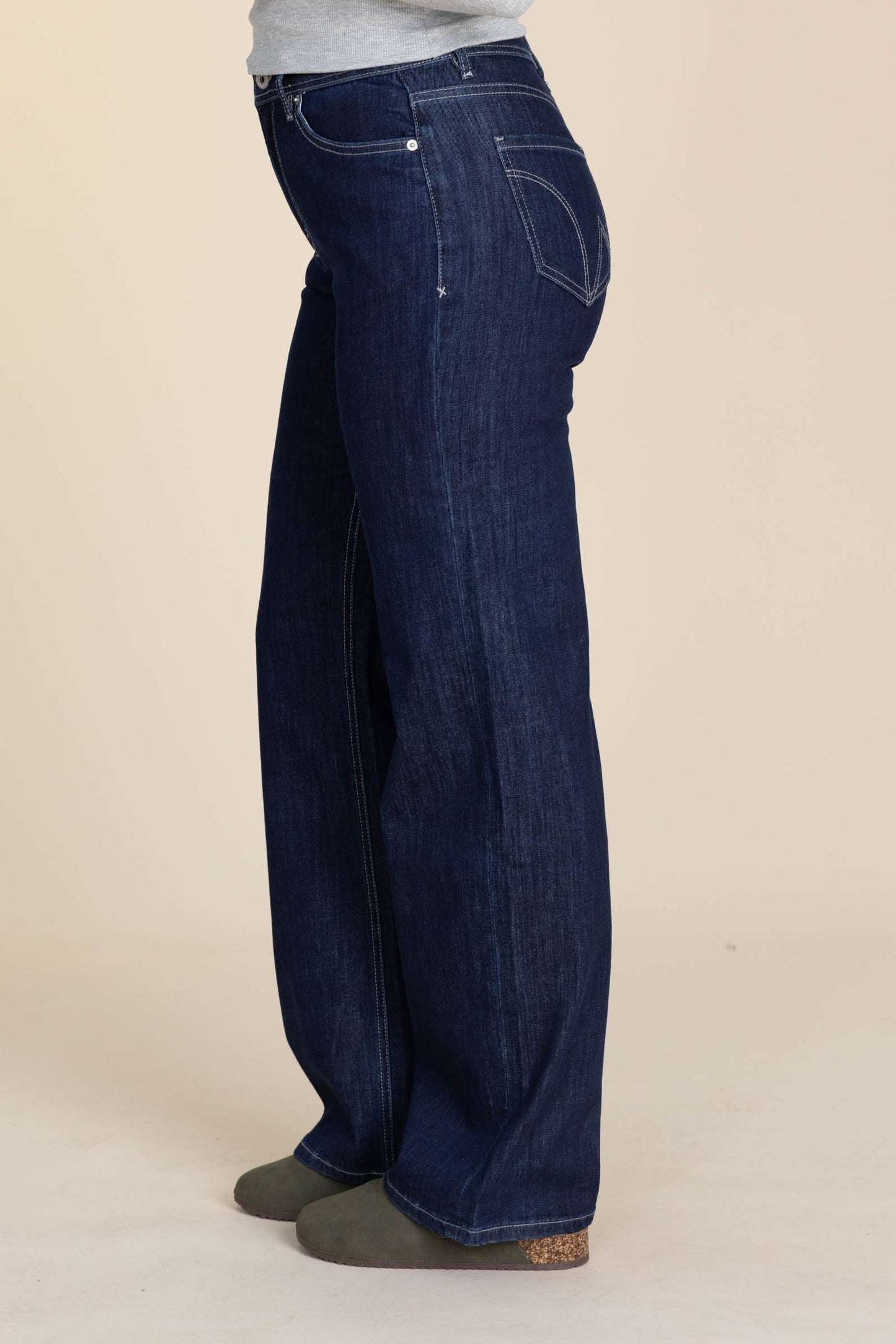 Mica High Rise Straight Leg Loose Fit Jeans