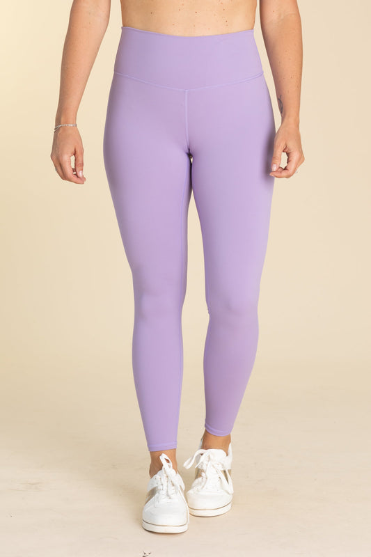 Lavender Minimal High Waist Leggings