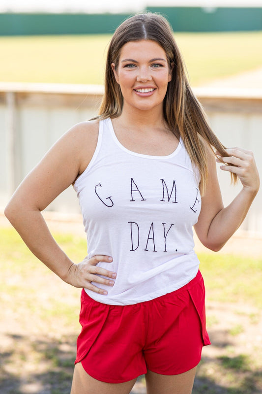 White Game Day Graphic Tee