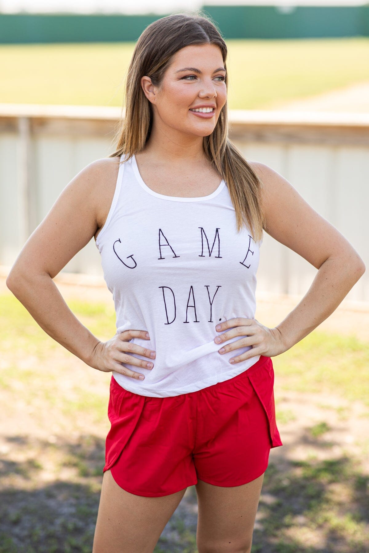 White Game Day Graphic Tee