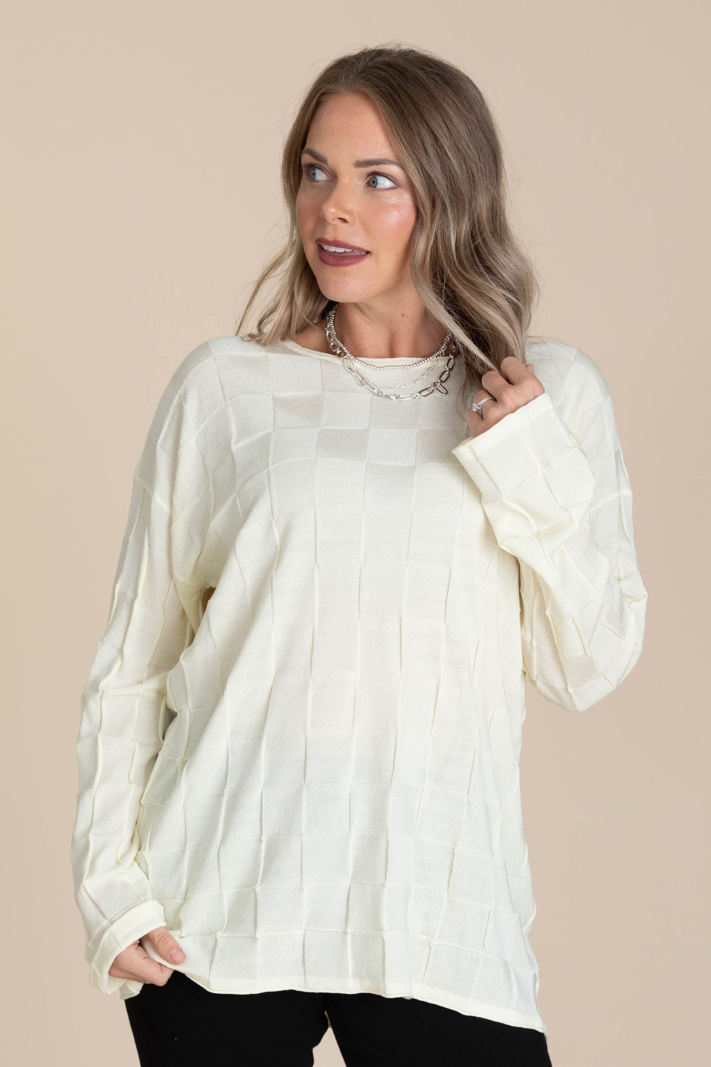 Abstract Weave Sweaters