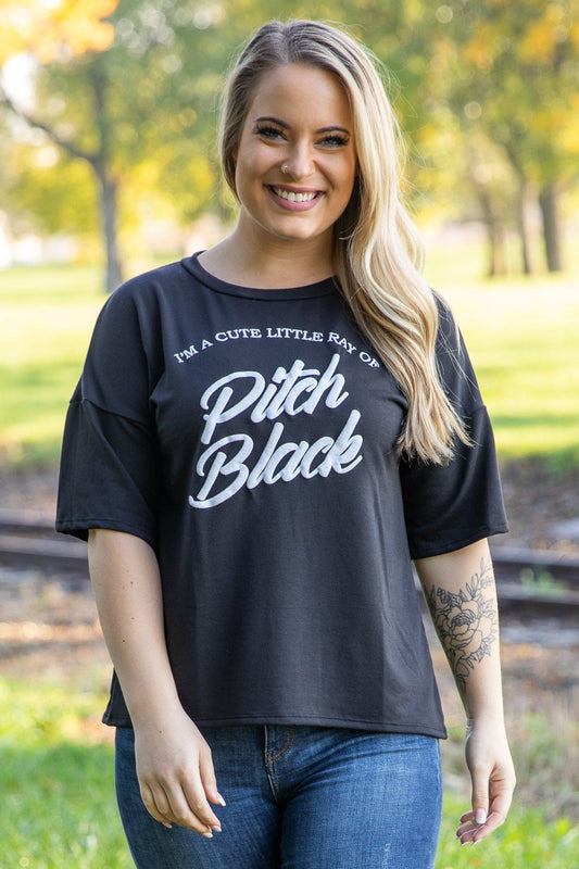 Black I'm A Cute Little Ray Graphic Tee