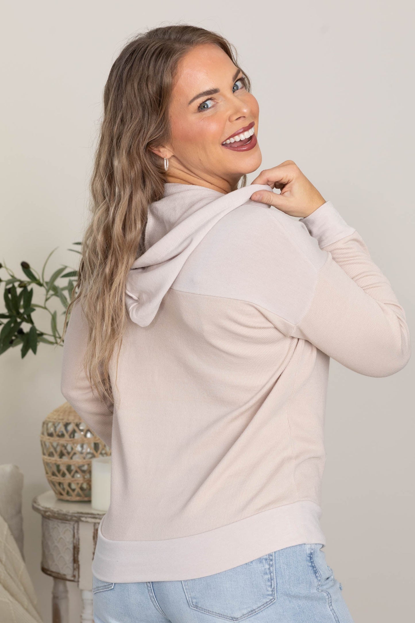 Monaco Ribbed Drawstring Knit Hoodies