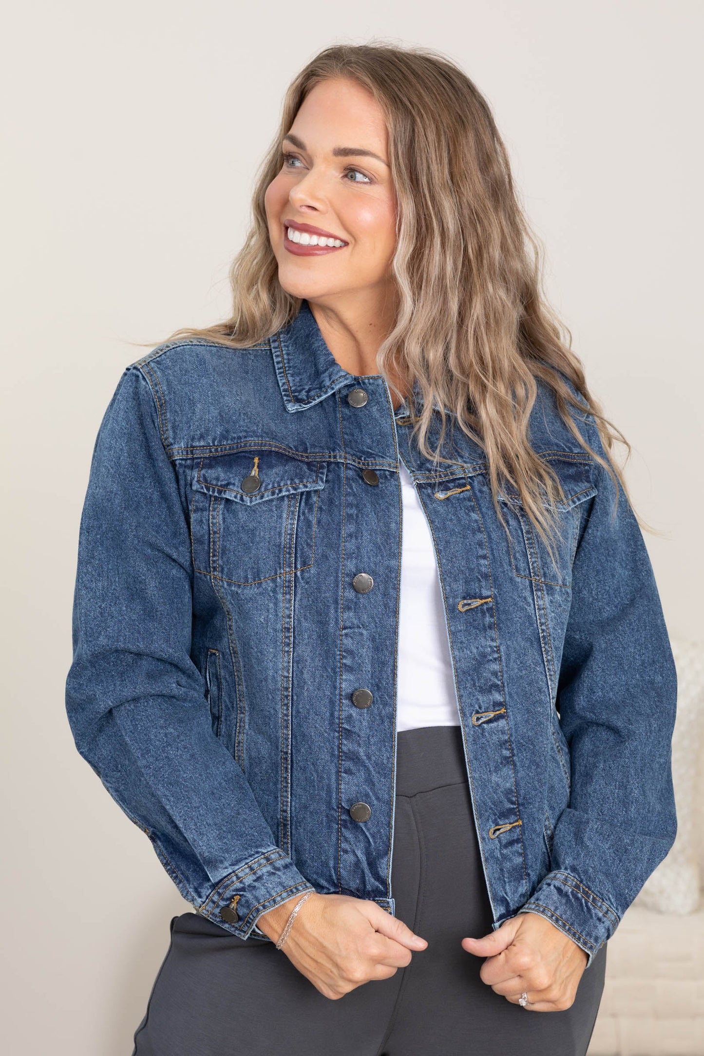 Cotton Casual Denim Boyfriend Jackets