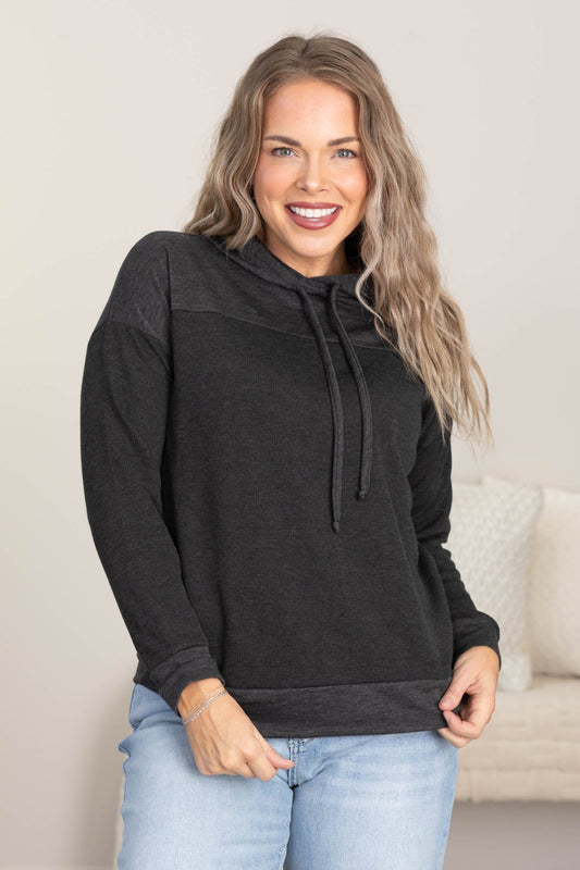 Monaco Ribbed Drawstring Knit Hoodies