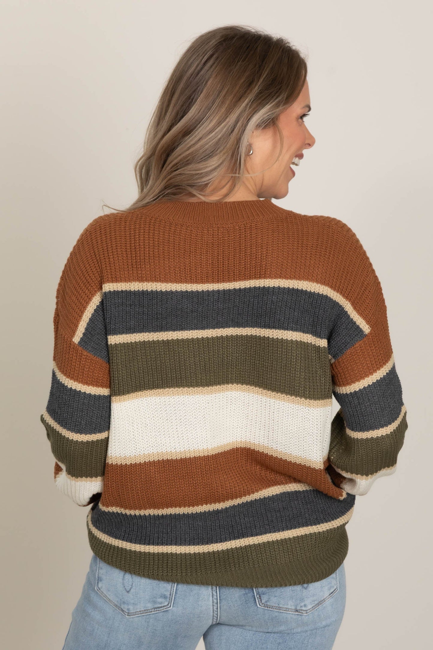 Striped Colorblock Sweaters