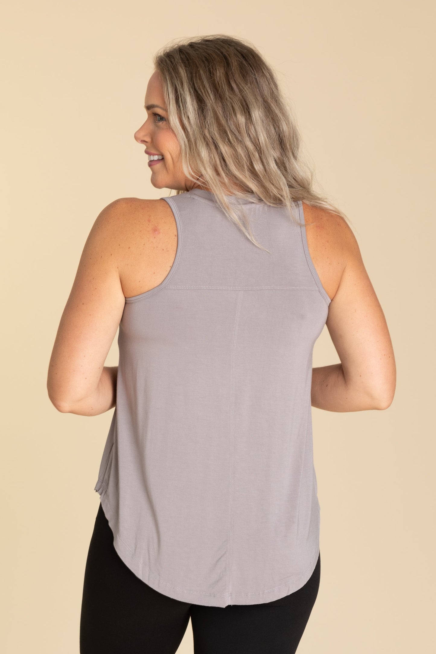 Soft V-Neck Knit Tank Top