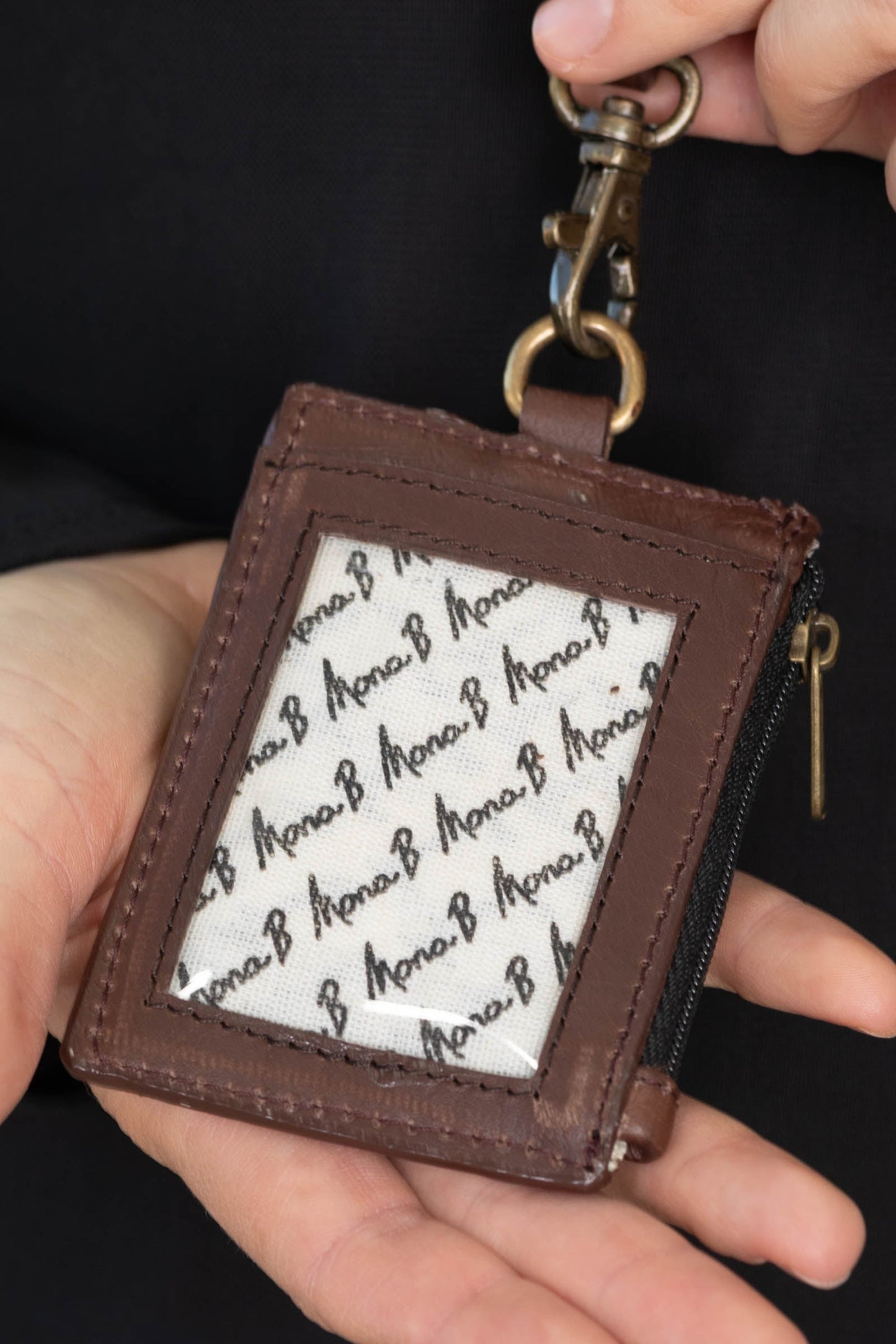 Brown Genuine Cowhide Lanyard