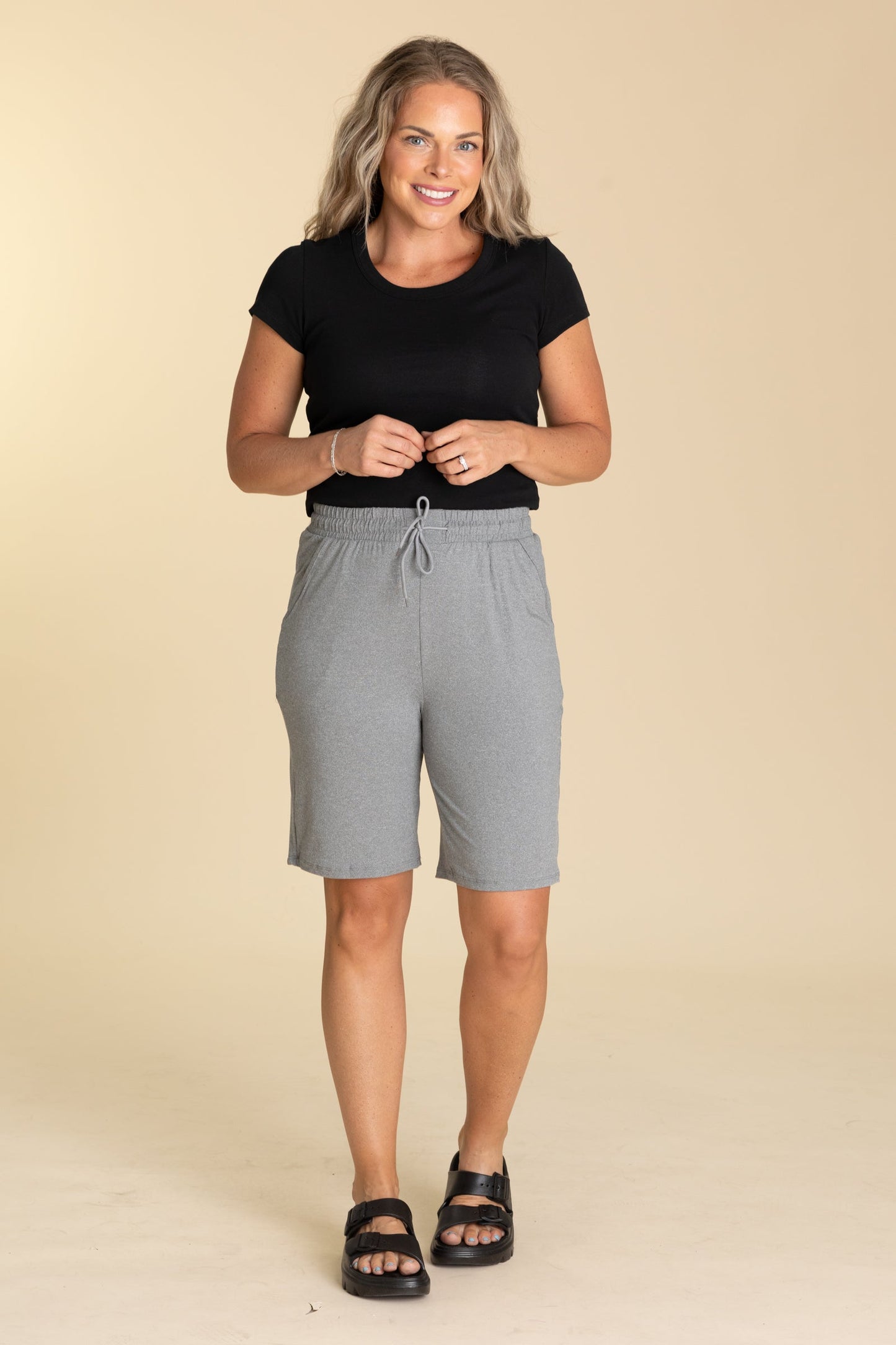 Soft Knit Drawstring Shorts