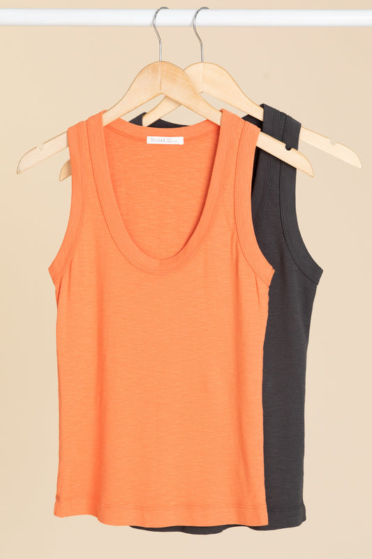 Classic Scoop Neckline Knit Top