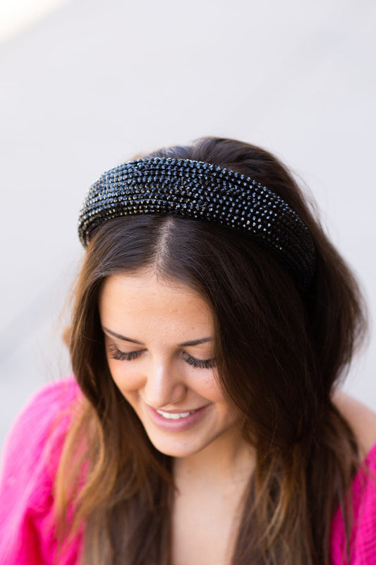 Black Rhinestone Headband