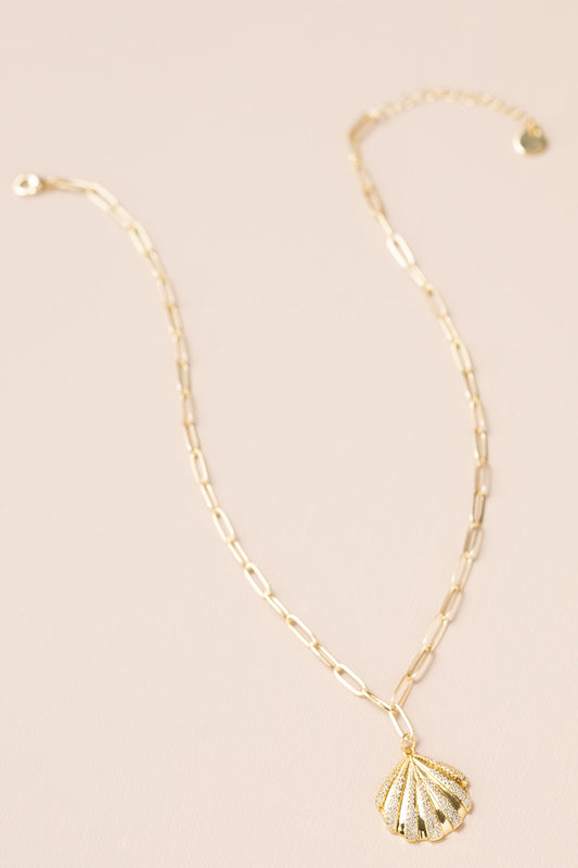 Golden Seashell Necklace