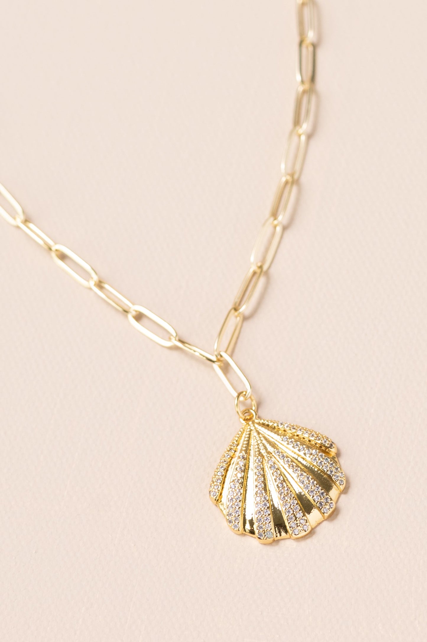 Golden Seashell Necklace