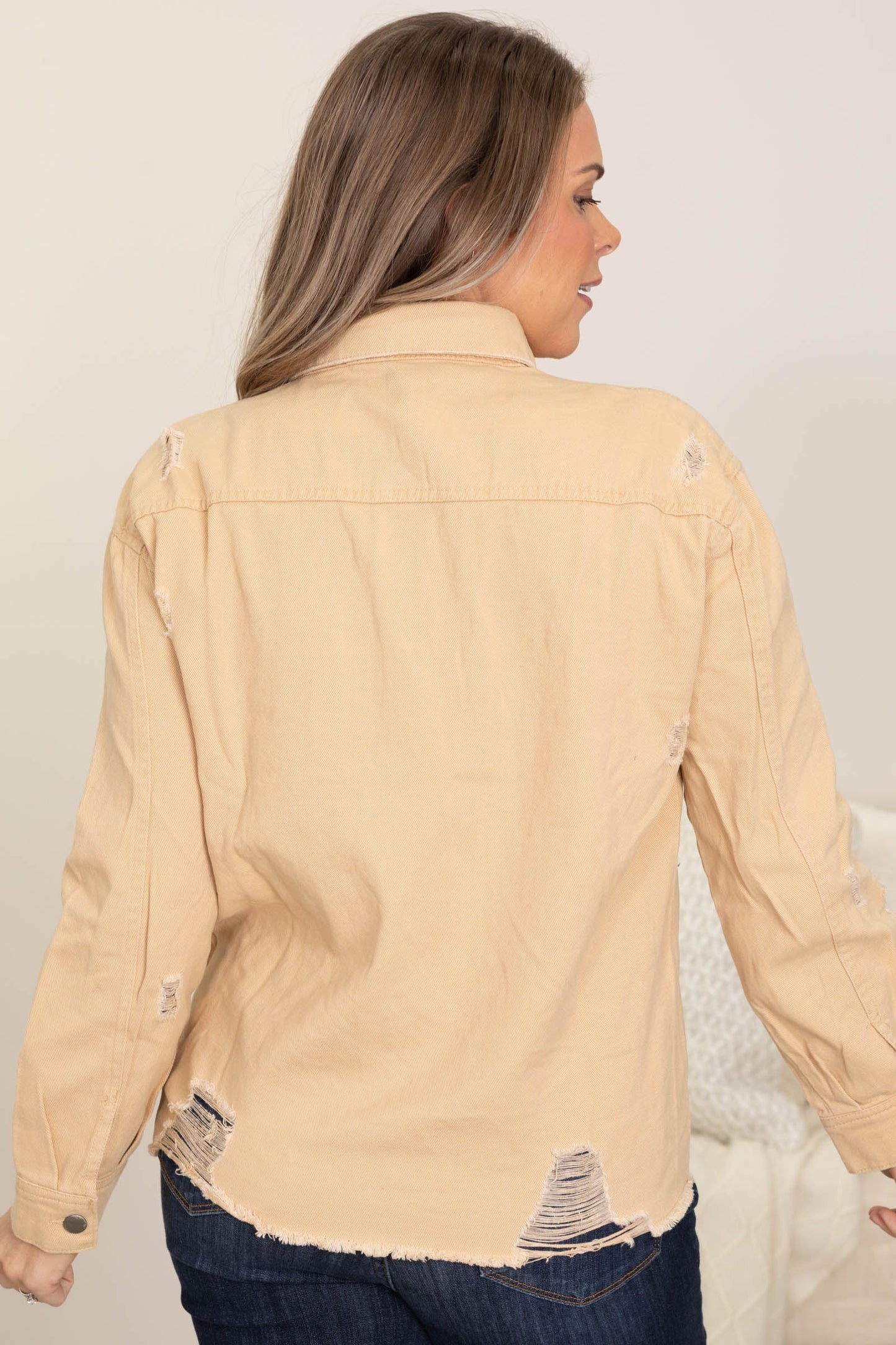 Distressed Oversized Denim Jackets