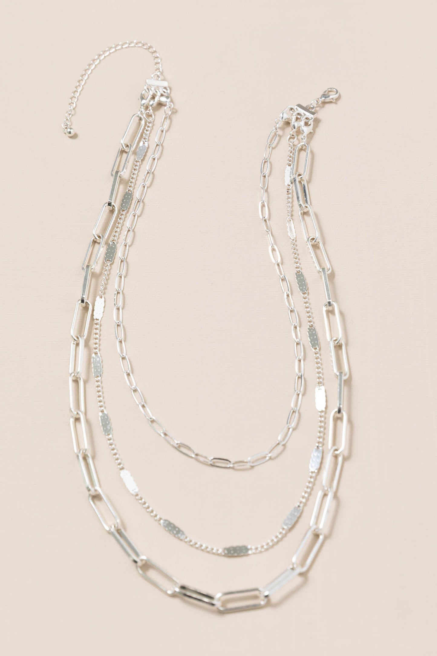 Matte Three Layered Necklaces Multifunction