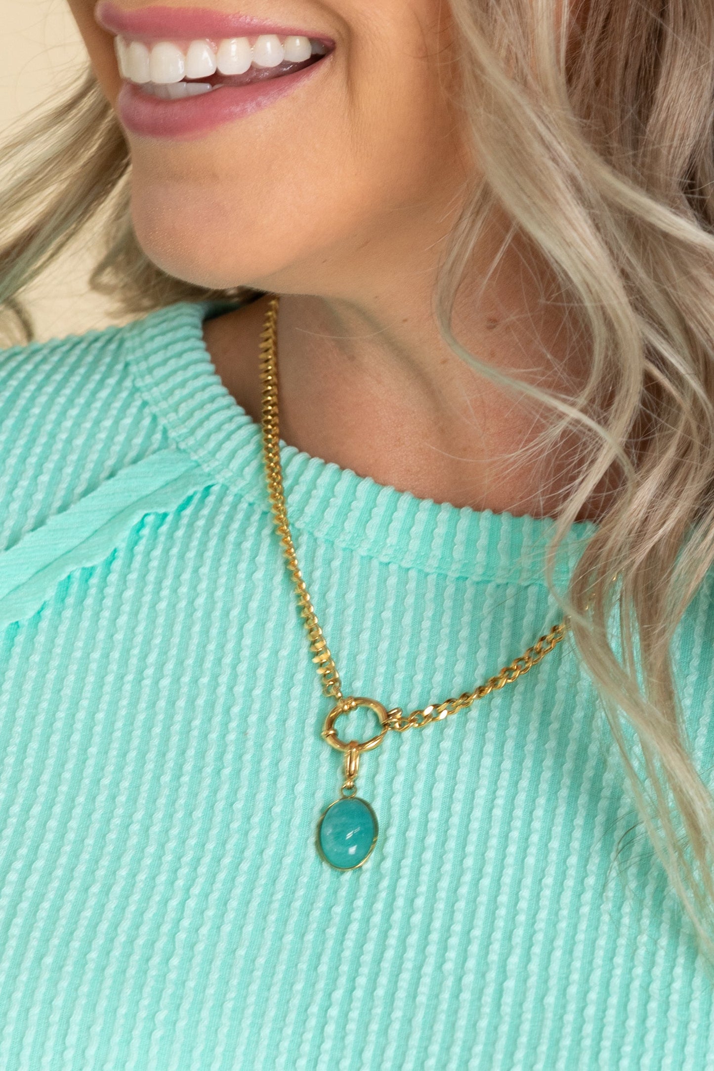 Turquoise Charm Necklace
