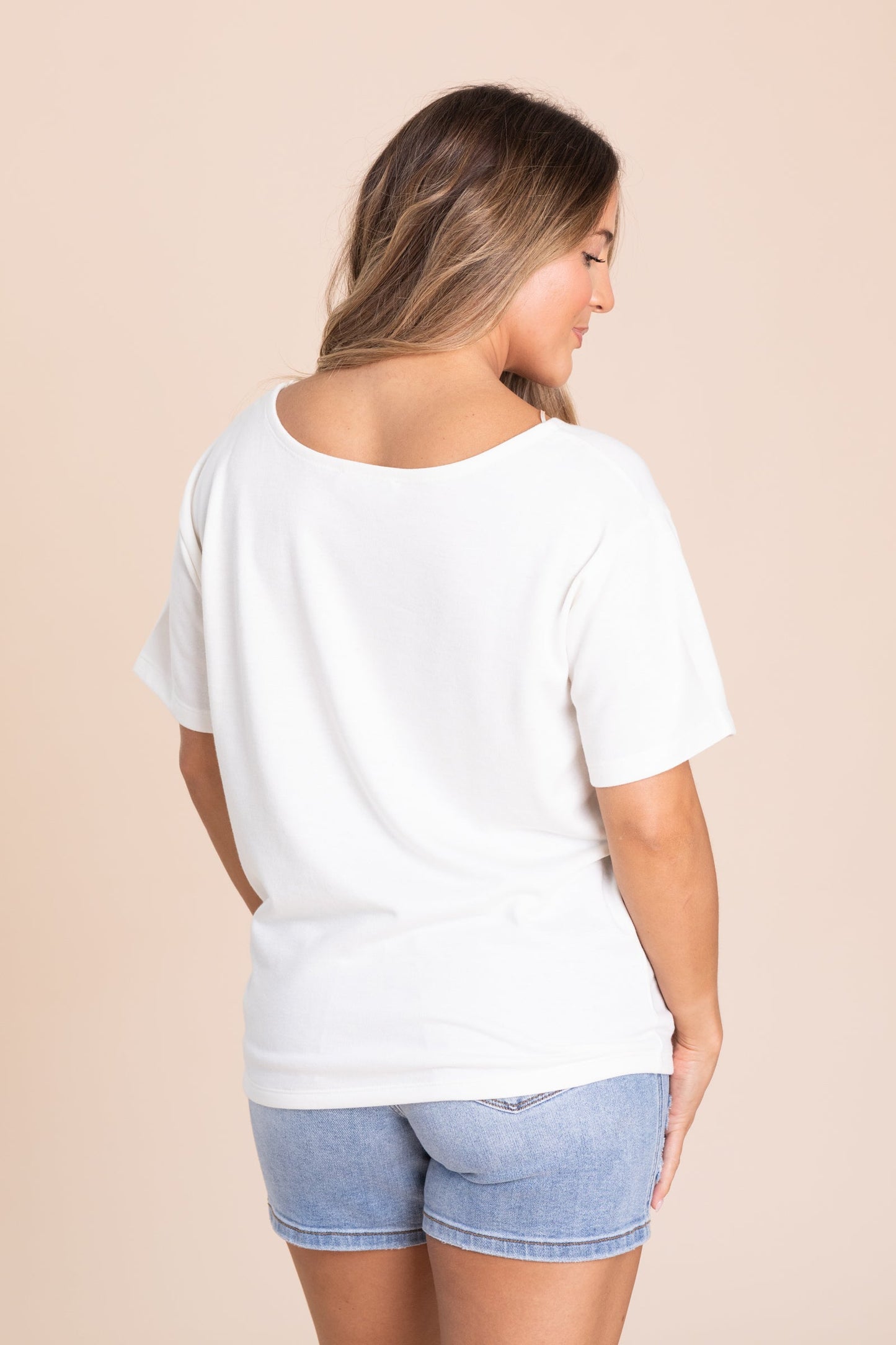 Effortlessly Everyday Short Sleeve Knit Tee