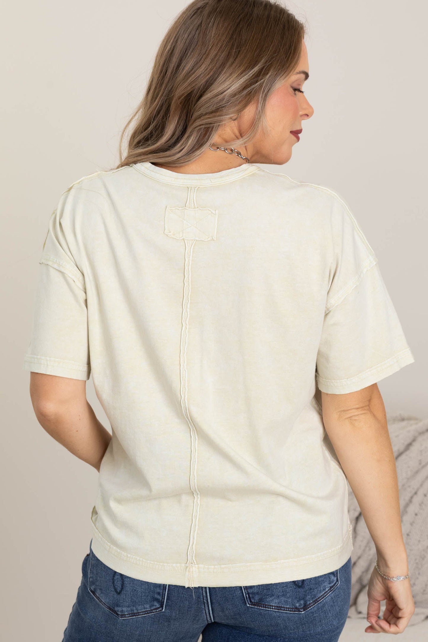 Oatmeal Rodeo Western Graphic Knit Top