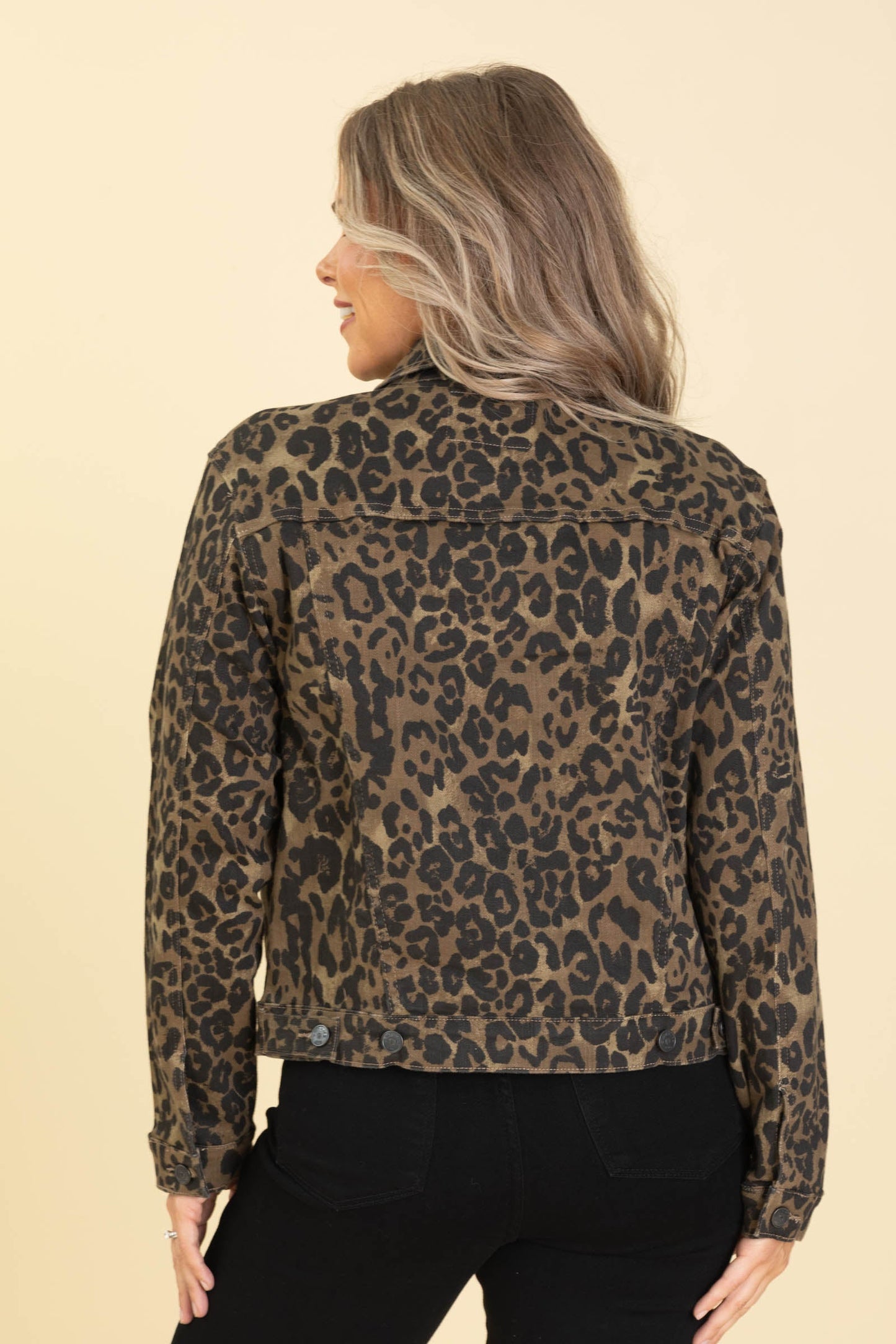 Judy Blue Leopard Denim Jacket