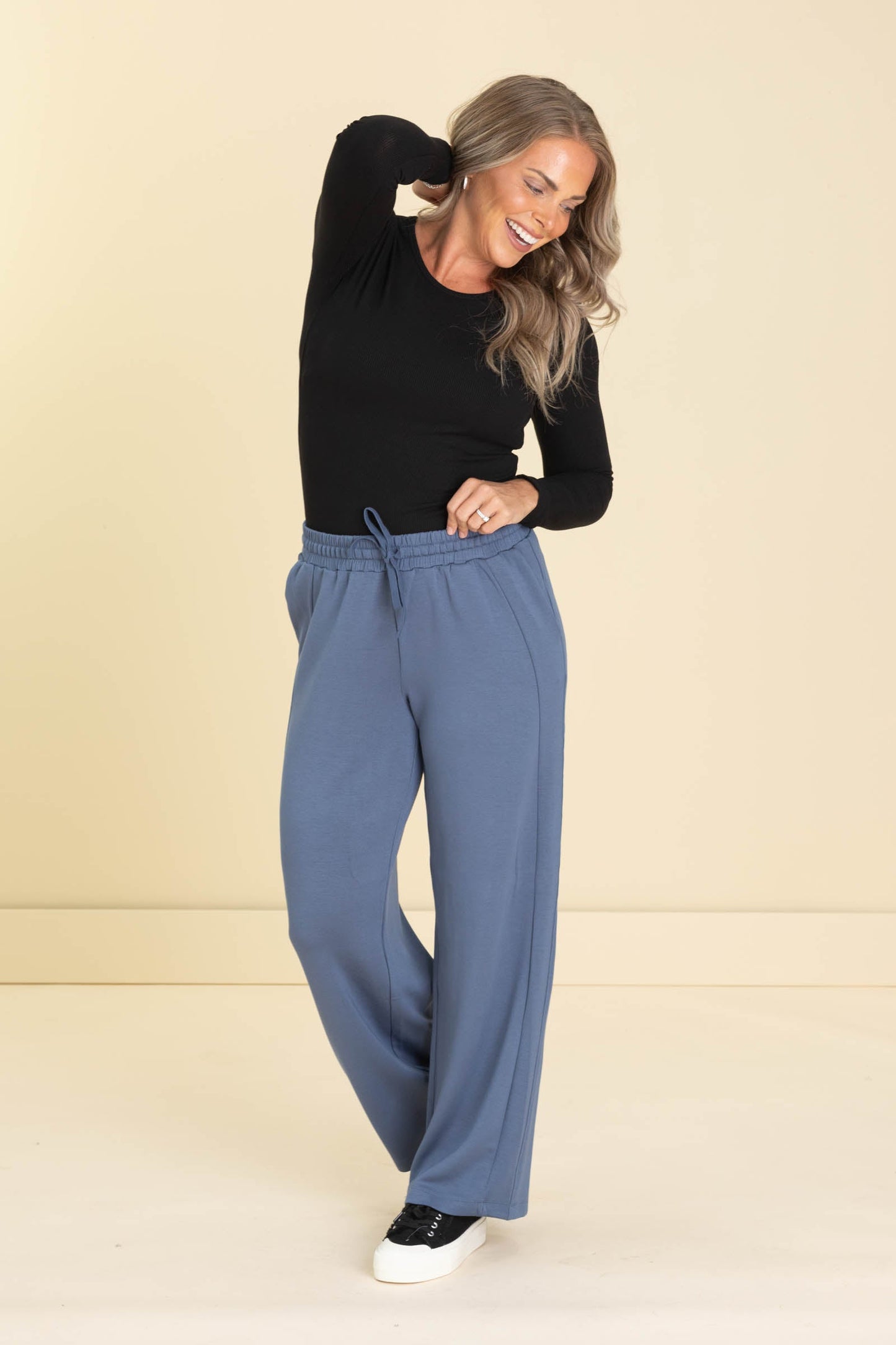 Lightweight Scuba Drawstring Pants