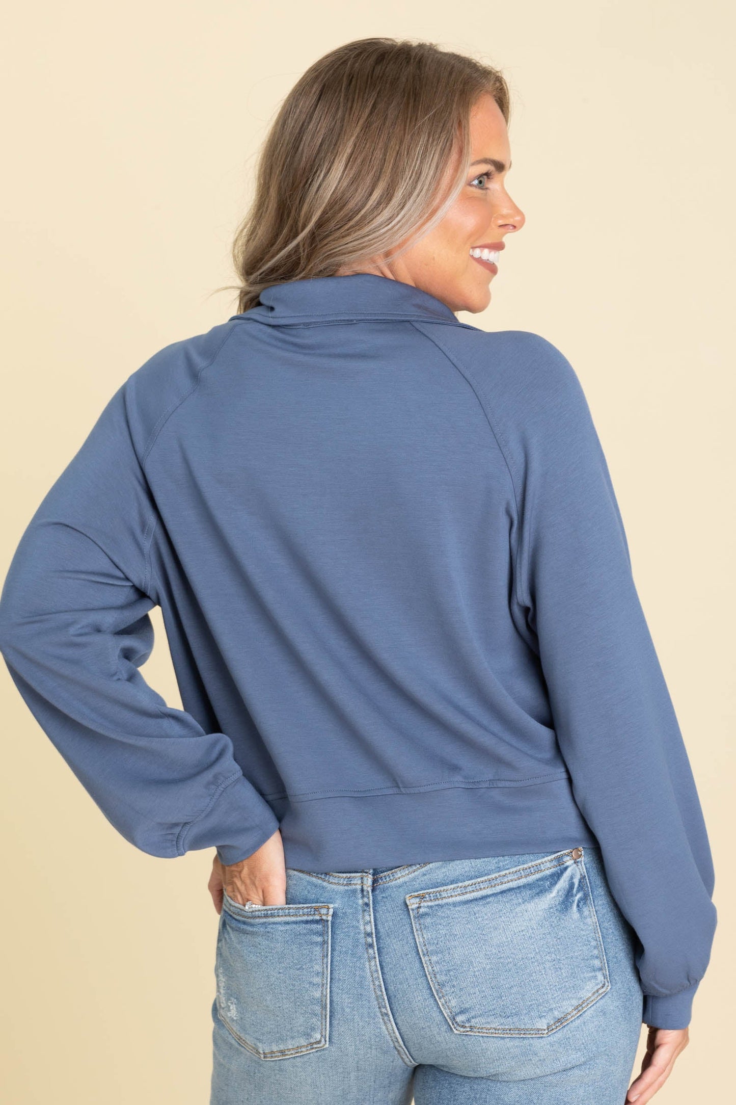 Quarter Zip Scuba Sweatshirts With Pocket