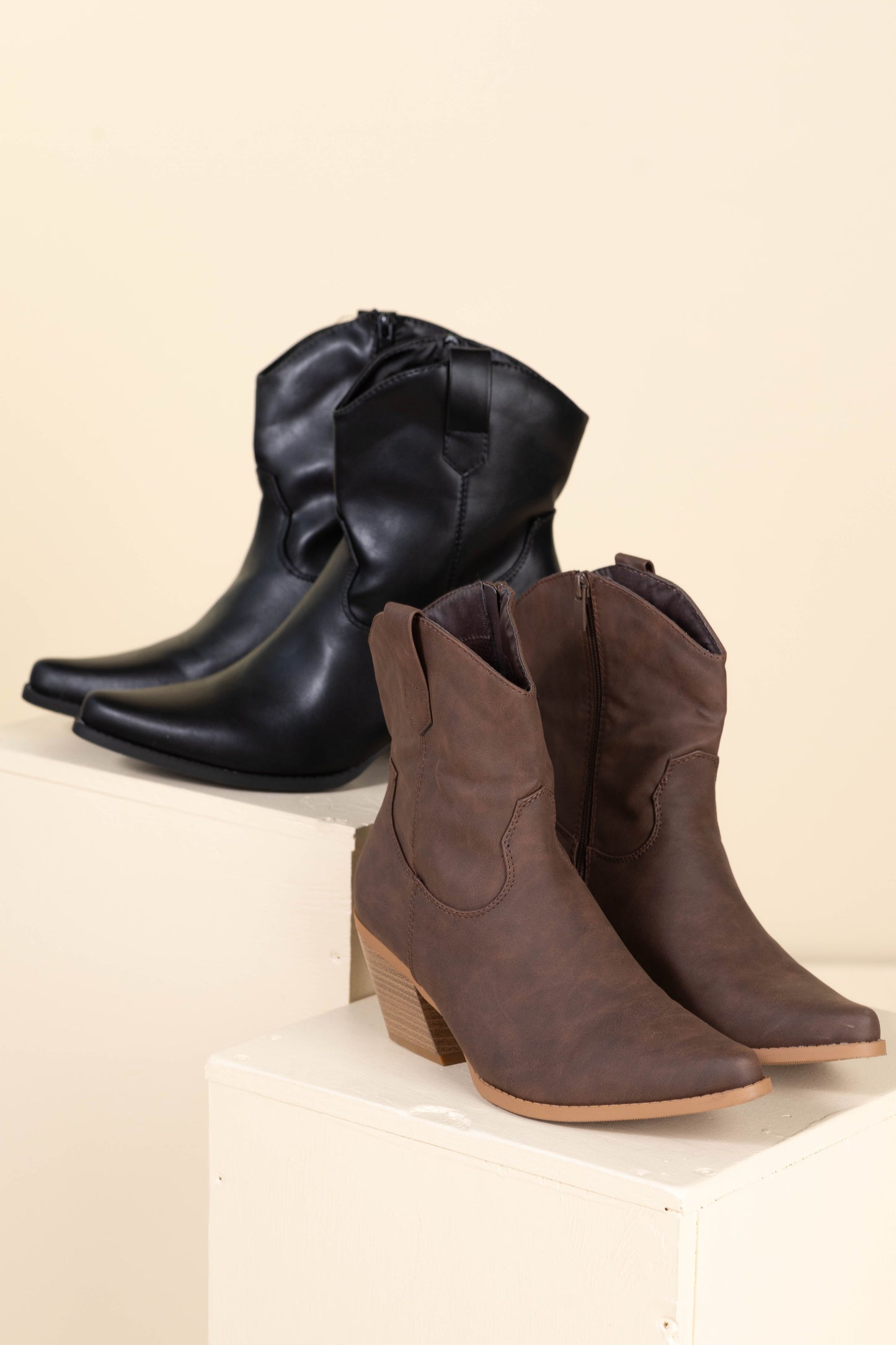 Western Cowboy Ankle Booties