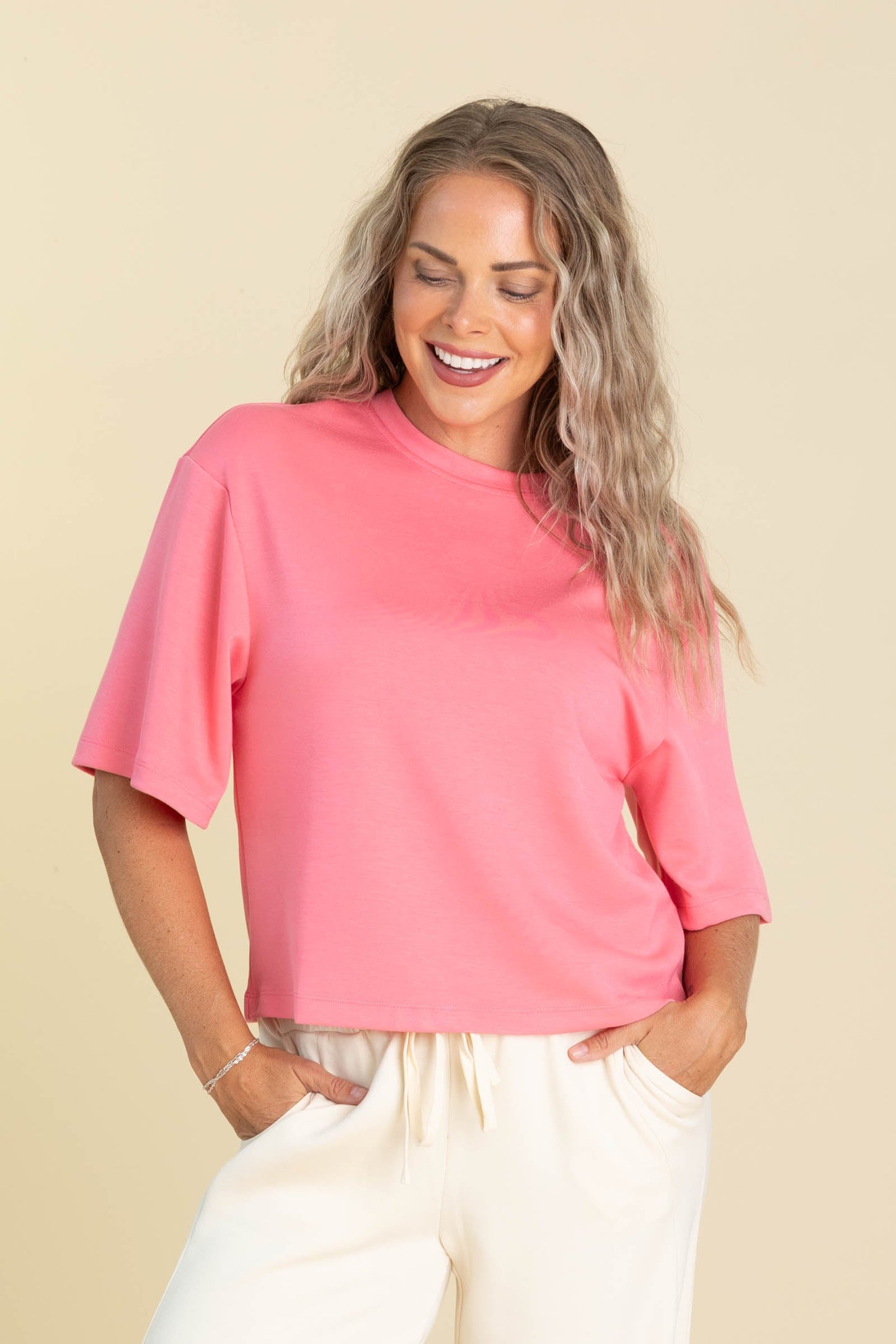 Short Sleeve Scuba Top