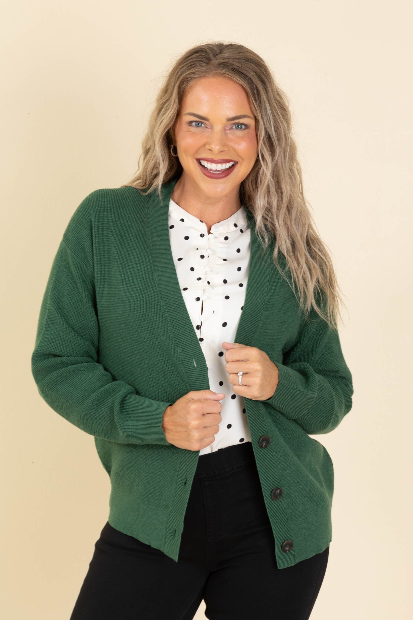 Knit Sweater Cardigans With Buttons