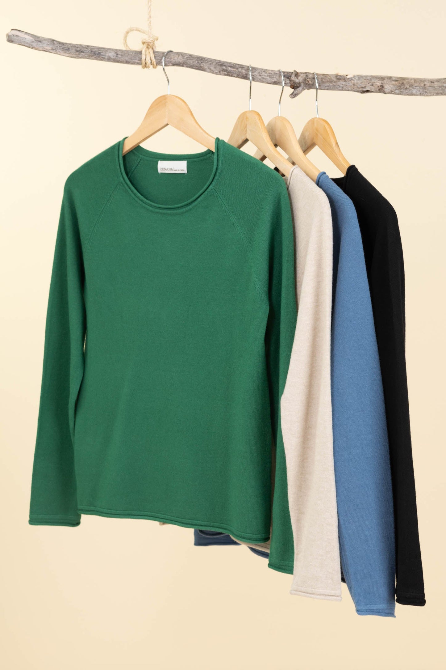 Round Neck Lightweight Sweaters