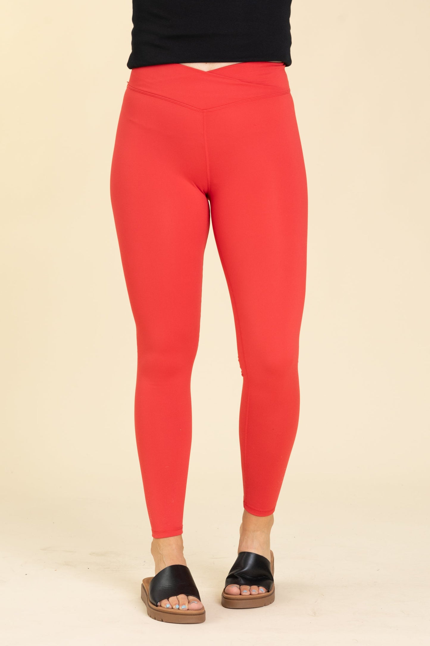 Venice Crossover Waist Leggings