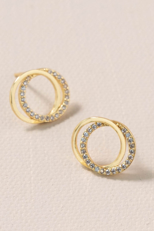 Double Up Stud Earrings