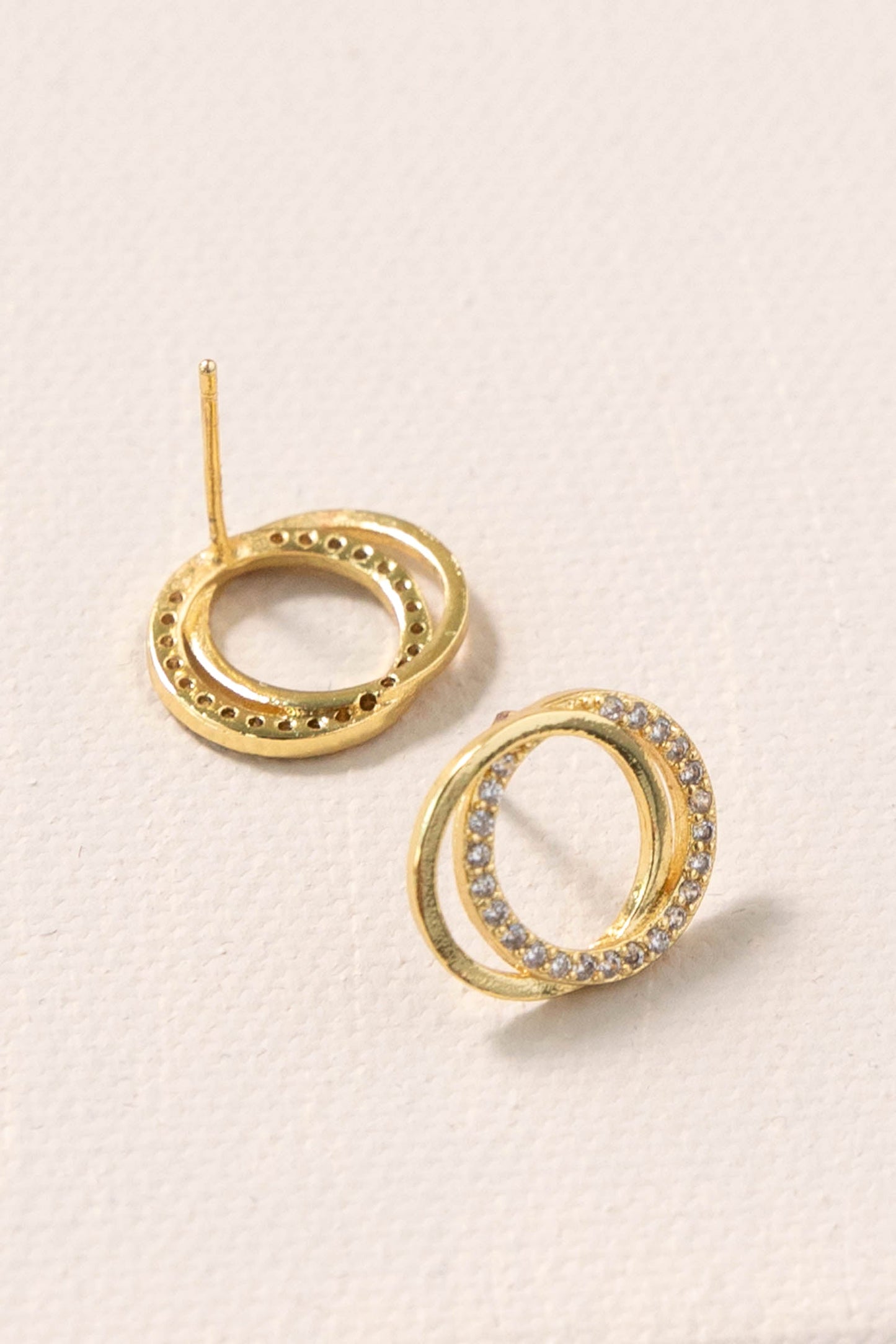 Double Up Stud Earrings