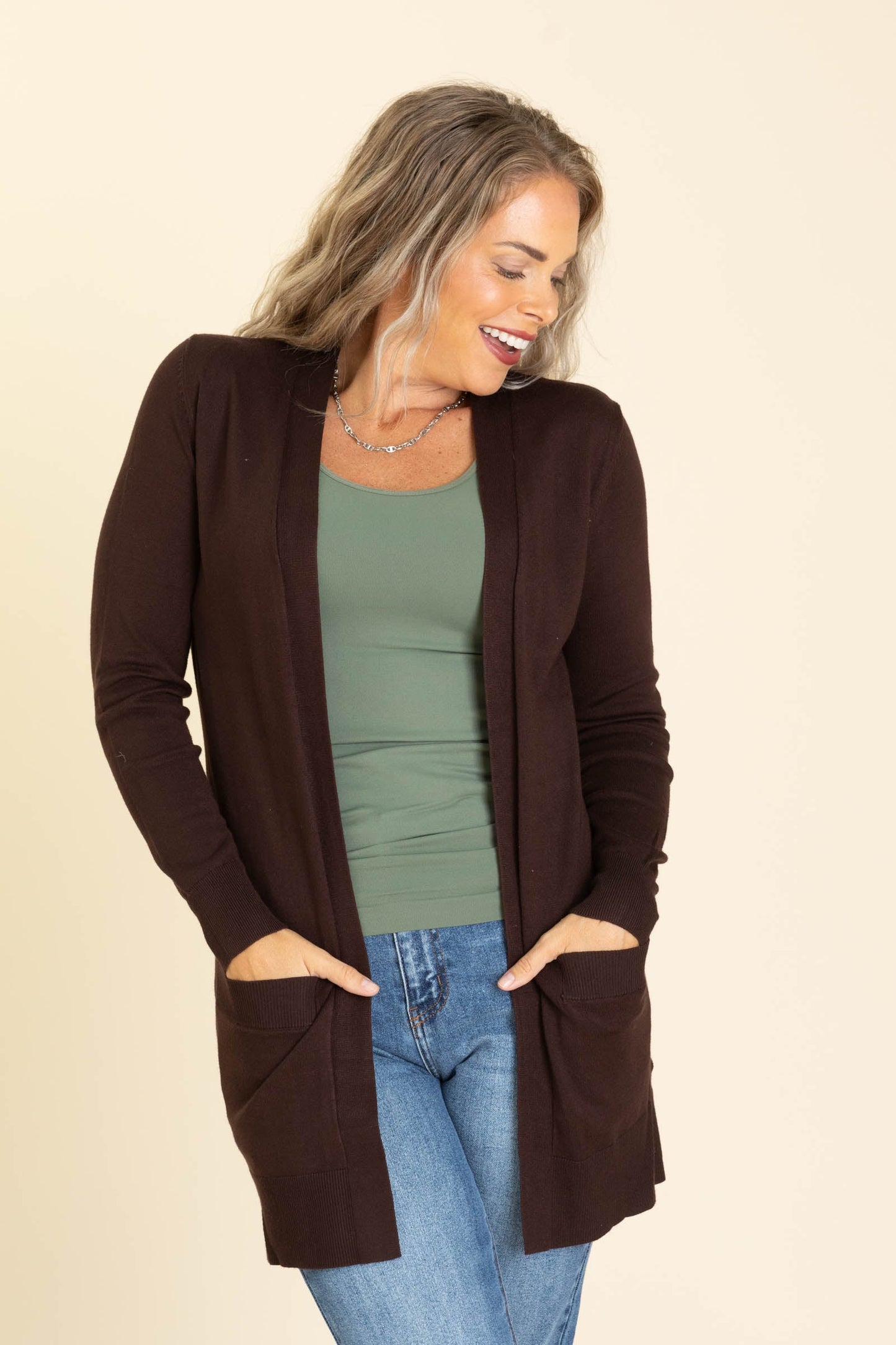Lightweight Mid Length Cardigan