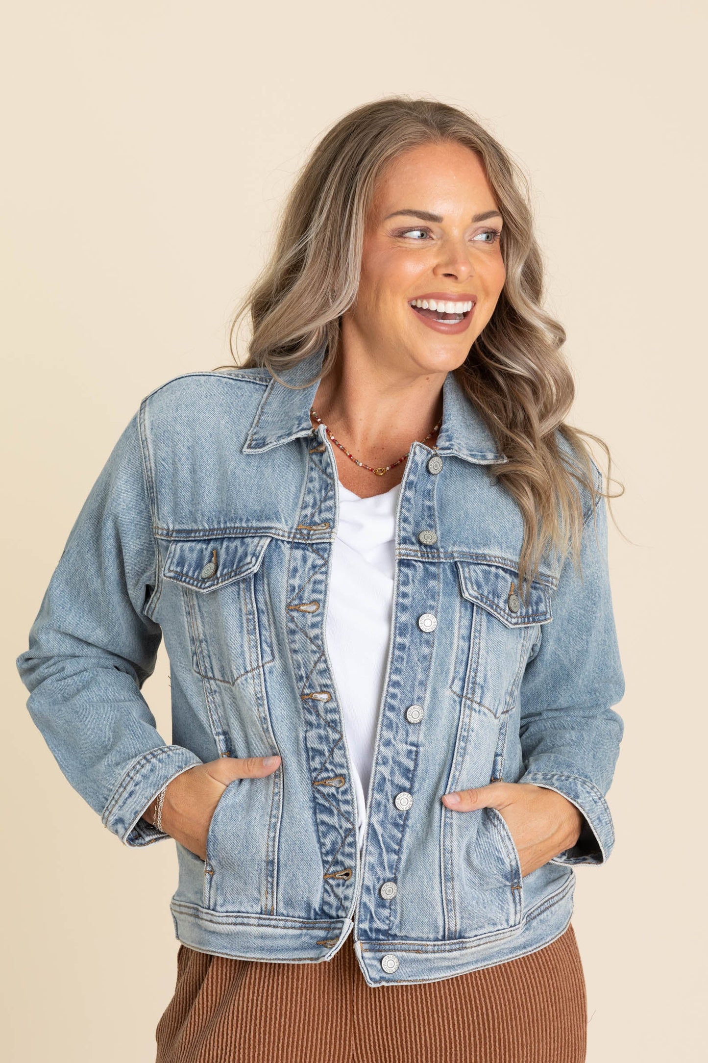 Judy Blue Boyfriend Rigid Magic Denim Jacket