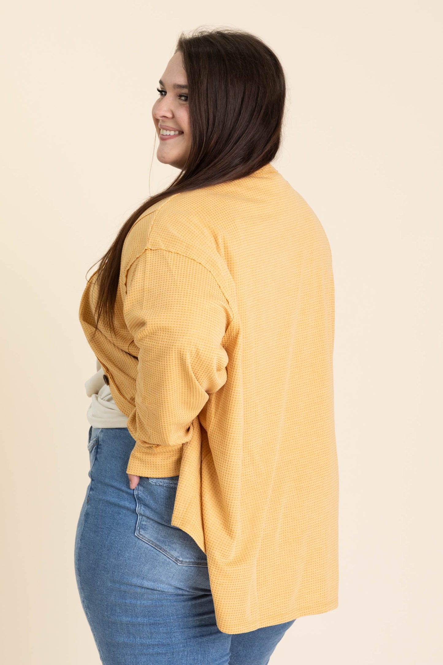 Knit Button Up Cardigans With Pockets