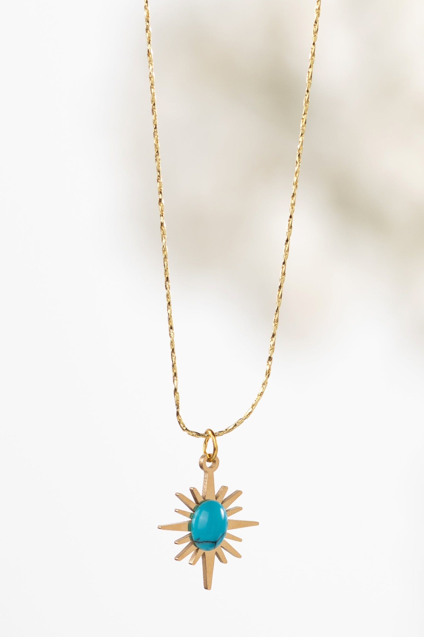 Turquoise North Star Charm